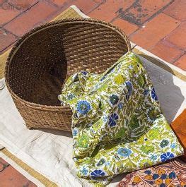 ARTS of INDIA | Ecofriendly Handcrafted Large Smoked Bamboo Basket for ...