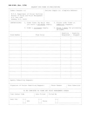 DSS-876EL (Rev. 2/96) REQUEST FOR FORMS OR ... - Otda Ny - Fill and ...