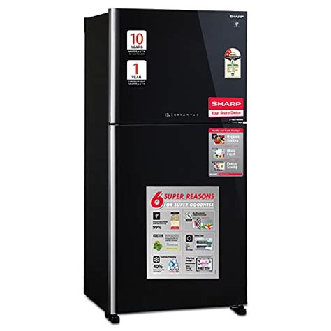 Sharp 613L 2 Star J-Tech Inverter Frost Free Double Door Refrigerator ...
