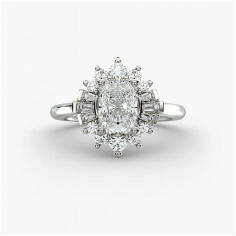 Best Jewelry Excellent 2 Ct Radiant Cut Moissanite Wedding Ring for ...