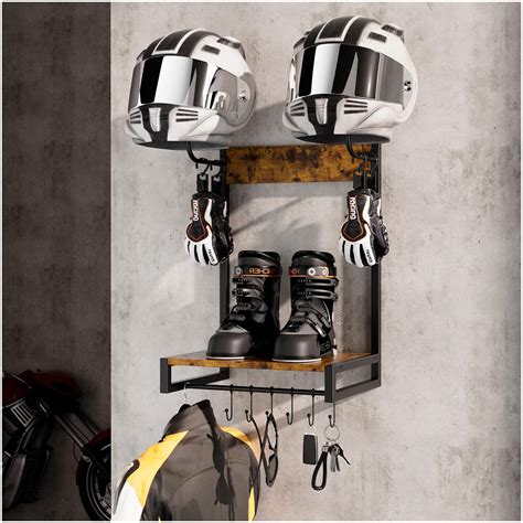 Amazon.com: LiebeRen Motorcycle Helmet Holder,Helmet Holder Wall Mount ...