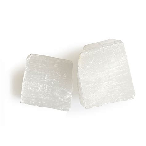 Buy Natural Selenite Raw Crystal Stone Original Certified - 2 Piece ...
