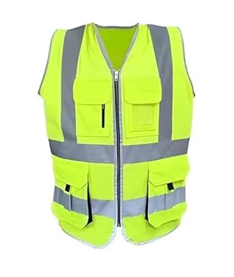 High Visibility Reflective Safety Jacket - Protective Managers Workwear ...