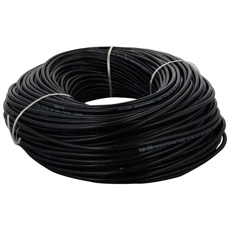 Polycab PVC Insulated 3 Core Copper Cable 0.75 Sq mm Wire (Black ...