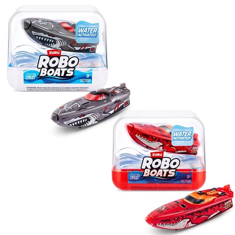 Buy Robo Alive ZURU Robotic Boat-Series 1 2PK（reat White Shark+ Dino ...