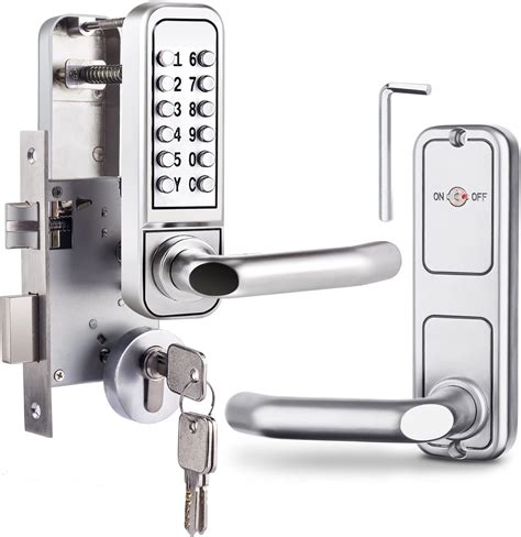 Buy 100% Mechanical Key Entry Door Lock with Keypad, Code Latch Door ...