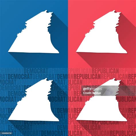 Mccreary County Kentucky Maps On Blue And Red Backgrounds High-Res ...