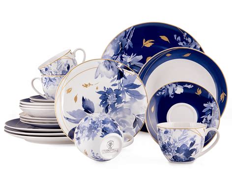 STP Goods Mizuki Bone China Dinnerware Set of 20 for 4 pers. India | Ubuy