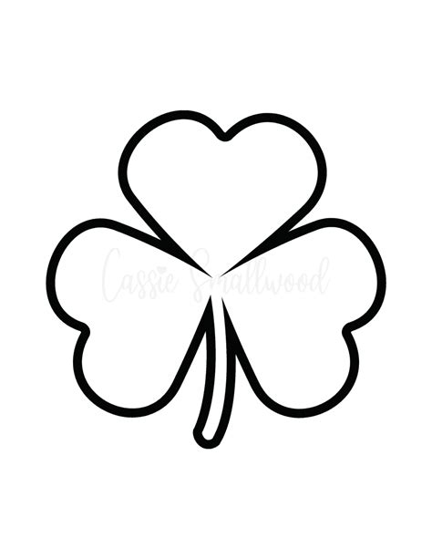 12 Unique Shamrock Templates (Free Printable) - Cassie Smallwood