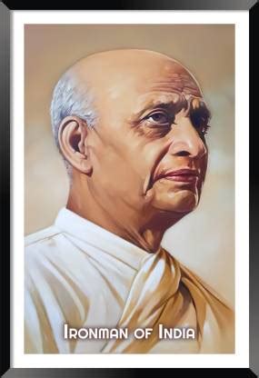 DBrush Sardar Vallabhbhai Patel Photo Frame For Home Office Decorative ...