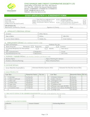CHAI SACCO LOAN FORM 2.cdr - Fill and Sign Printable Template Online