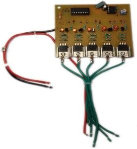 MAHALUXMI 5 Channel LED Chaser Circuit Board 12 Volt DC Input 12 Volt ...