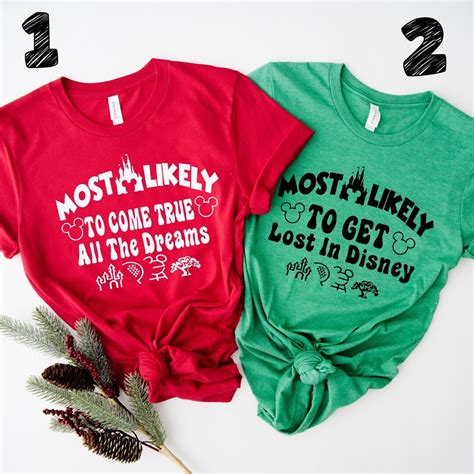Disney Most Likely to Custom Shirt, Disney Family Matching Shirt ...