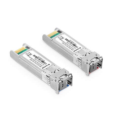 MokerLink A Pair 10G SFP+ Bidi Transceivers, SFP LC Single-Mode Module ...