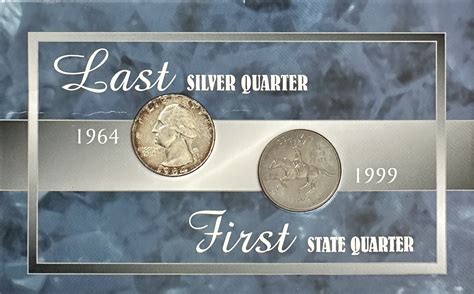 >1964 U.S. Silver Washington Quarter, Last Quarter Issued & 1999-D ...