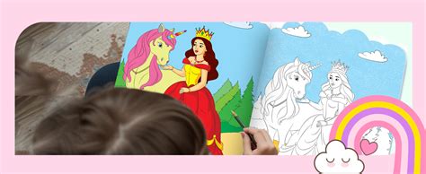 Jumbo Princess Colouring Book for Girls Age 4+ | Big Size, Cute ...