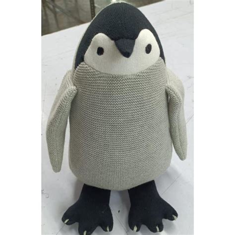 Penguin Soft Toy for Kids (Soft & Safe Knitted Cotton Plush Toy ...