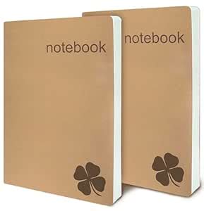 Set of 2 Lined Bound Notebooks A5 – Each 200 Lay Flat Pages – 5x8 ...