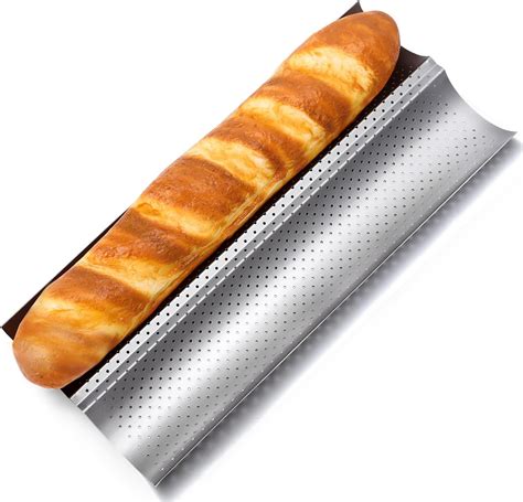 Amazon.com: KITESSENSU Nonstick Baguette Pans for French Bread Baking ...
