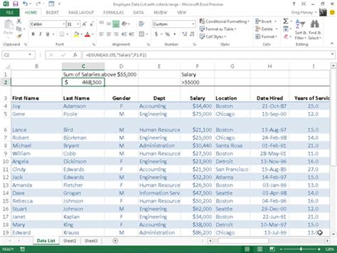 Image result for How to Use Database Functions in Excel