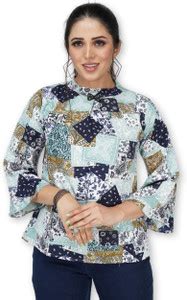 La Rambla Casual Geometric Print Women Multicolor Top - Buy La Rambla ...