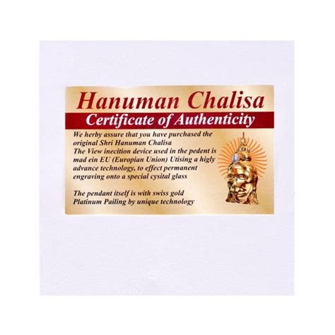 Hanuman Chalisa Yantra Gold Plated: Benefits & Price – Original Rudraksha
