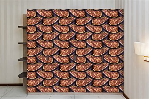 Brown Colour 3D Self Adhesive Sticker For Wardrobe – Myindianthings