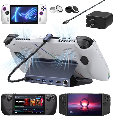 Buy iVANKY ROG Ally/Legion Go/Steam Deck Dock with 65W PD Charger, 6-in ...