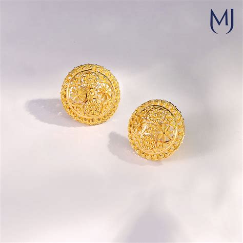 Buy Gold Earring for Girls & Women Online India - Manubhai Jewellers