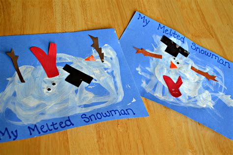 Melted Snowman Paper Craft