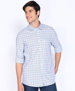 PETER ENGLAND Men Checkered Casual White Shirt - Buy PETER ENGLAND Men ...