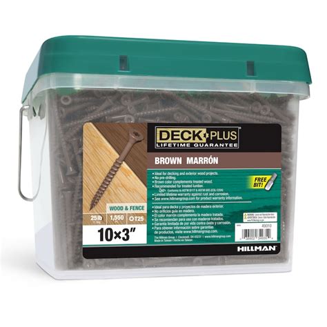 Deck Plus 10 x 3-in Wood To Wood Deck Screws (1550-Per Box) 49010 at ...