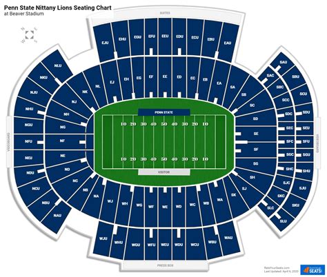 Penn State Beaver Stadium Seating Chart With Rows | Cabinets Matttroy