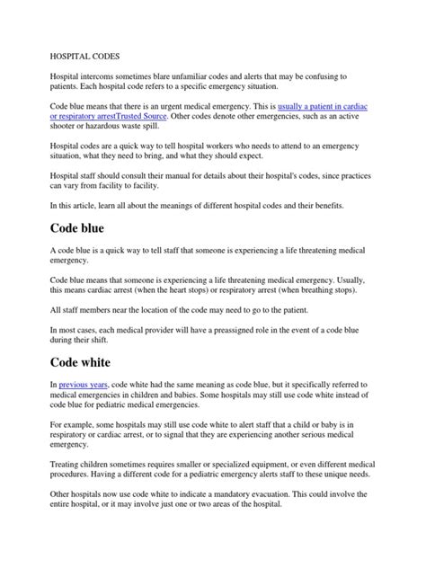 Image result for Hospitals Code