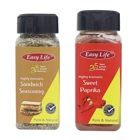 Easy Life Combo of Sandwich Seasoning 30g and Sweet Paprika 55g ...