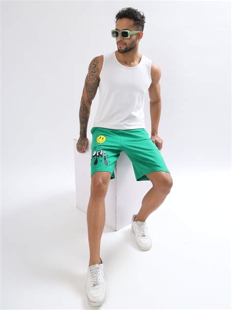 Keep Simple Some Regular Fit Shorts (Green)