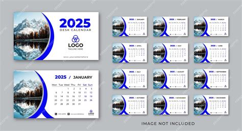 2025 Desk Calendar Printable - King Printables