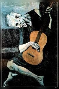Pablo Picasso Old Guitarist Matte Finish Poster Paper Print - Animation ...