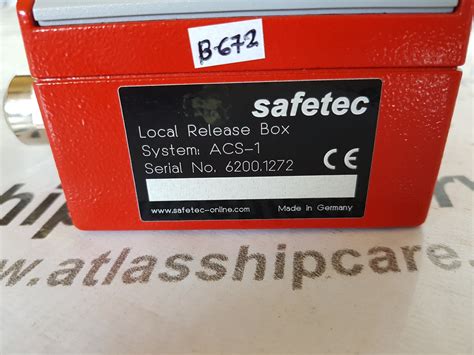 SAFETEC LOCAL RELEASE BOX FIRE FIGHTING SYSTEM – Atlas Shipcare Services