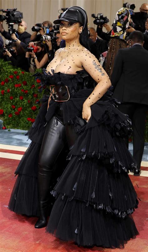 Nicki Minaj Brings on the Blooms in Flower-Covered Dress at 2024 Met Gala