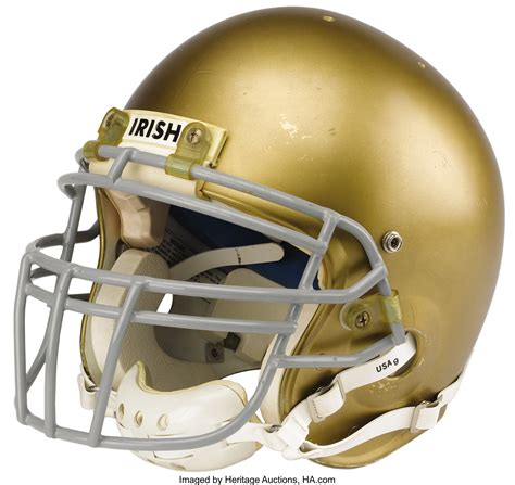 1984 Notre Dame Game Worn Helmet. Fine relic from the Gerry Faust | Lot ...