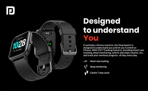 Portronics Kronos POR-991 Smart Watch Fitness Tracker, Touch Color ...