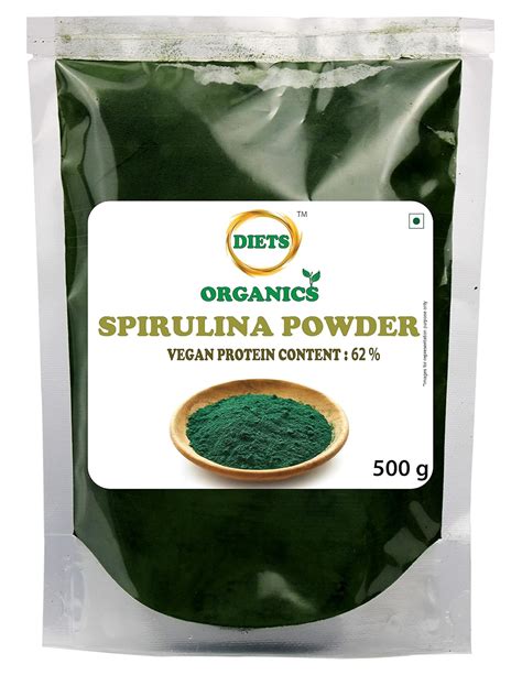 Diets Organics Spirulina Powder - 500G / Protein Algae Superfood ...