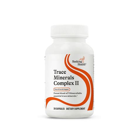 Seeking Health Trace Minerals Complex II -- 30 Capsules - Vitacost