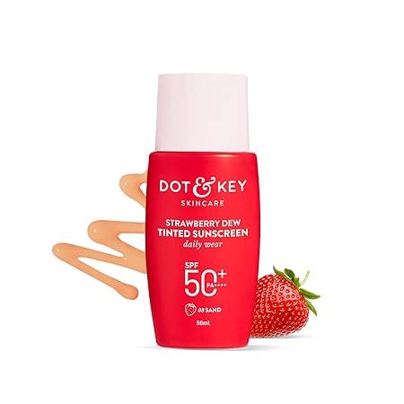 Dot & Key Strawberry Dew Tinted Sunscreen SPF 50+ Pa++++ - 03 Sand ...