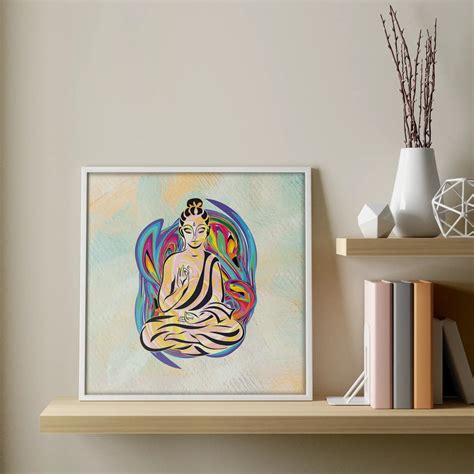 Buddha Portrait In Colorful Background – Ritwikas