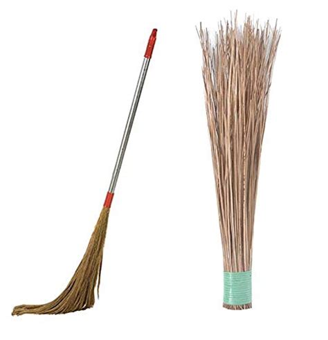 Cleanscent Combo Set of Steel Handle Broom Stick Eco Friendly Soft ...