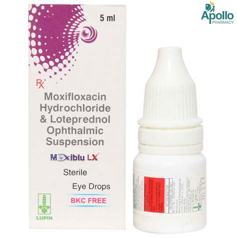 MOXIBLU LX EYE DROPS 5ML Price, Uses, Side Effects, Composition ...