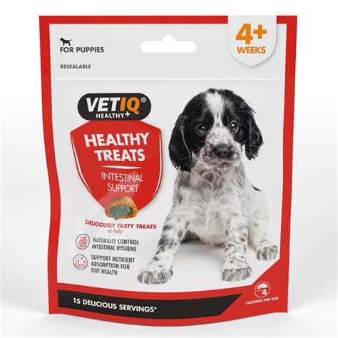 Vetiq Healthy Treats Intestinal Aid With Real Chicken For Puppies ...