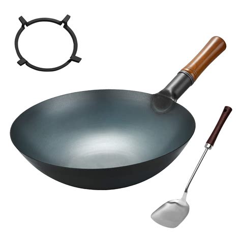 Carbon Steel Wok Pan 13 4 Woks And Stir Fry | Desertcart INDIA